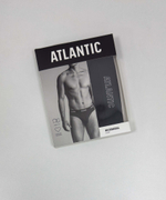 Мужские трусы слипы спорт Atlantic, 1 шт. в уп., микромодал, черные, MP-1577
