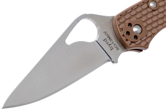 Складной нож Byrd Meadowlark 2 Lockback Brown BY04PBN2 c клинком из стали 8Cr13MoV, рукоять FRN