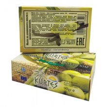 Мыло кусковое KURTES оливковое с ароматом ванили 90 г