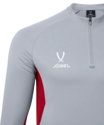 Джемпер тренировочный JOGEL PREMIER PerFormDRY Training Zip Top, серый/темно-красный