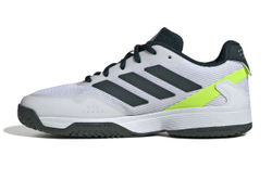 Детские Кроссовки теннисные Adidas Ubersonic K - pure teal/silver metallic/lucid lemon