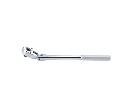 Цена на KING TONY (3781-11F) Трещотка 3/8", 280 мм, 32 зубца, флажковая с кнопкой, шарнирная