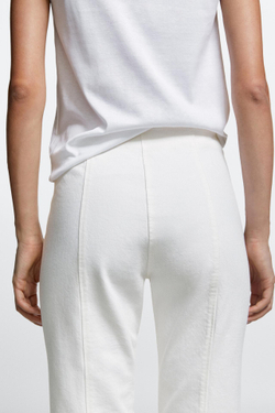 Massimo Dutti Джинсовые капри, белый