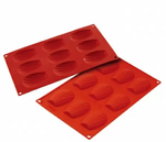 Форма силиконовая P.L. Proff Cuisine "Ракушка" 9 ячеек 70*46 мм, h 10 мм (30*17,5 см)