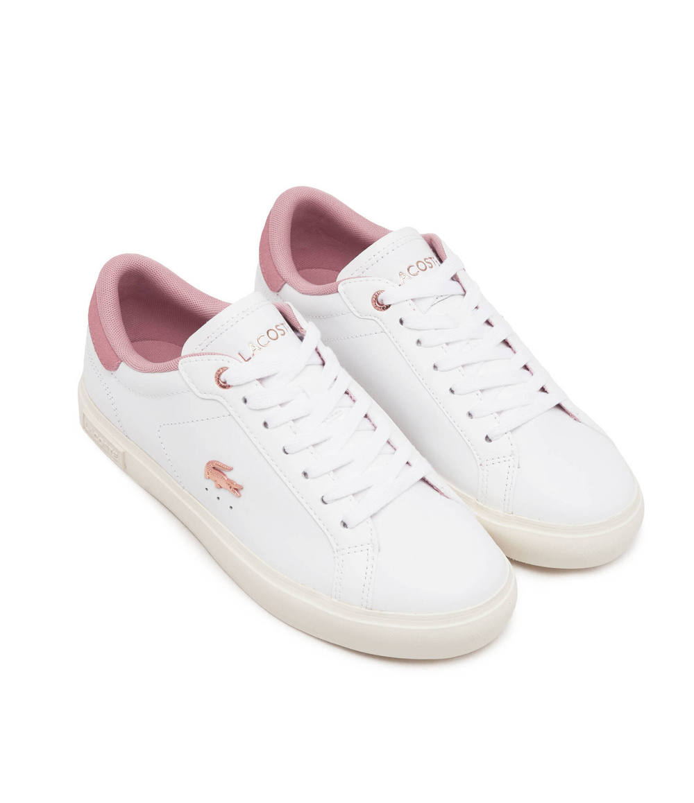 Кожаные кроссовки Lacoste - белый(747SFA0081)