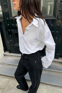 ZARA ДЖИНСЫ Z1975 REGULAR FIT LONG LENGTH С ВЫСОКОЙ ПОСАДКОЙ, ЧЕРНЫЙ