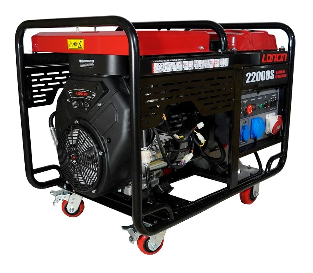 Генератор бензиновый Loncin LC22000S - [15 кВт / 380V] трехфазный