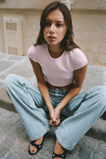 ДЖИНСЫ TRF WIDE-LEG С НИЗКОЙ ПОСАДКОЙ — ZARA