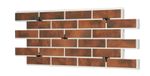 Клинкерная фасадная термопанель, плитка BestPoint Retro Brick Chili, ППУ (пенополиуретан), 1028x616 толщина 65 мм
