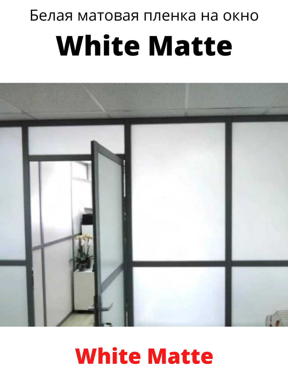 WHITE MATTE белая матовая пленка