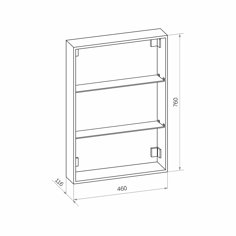 Зеркала-шкафы Reflexion Cube RF2218CB