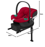 Коляска Cybex Priam IV Rosegold complete Aton B2 Dynamic Red Base One 4 в 1 Sepia Black