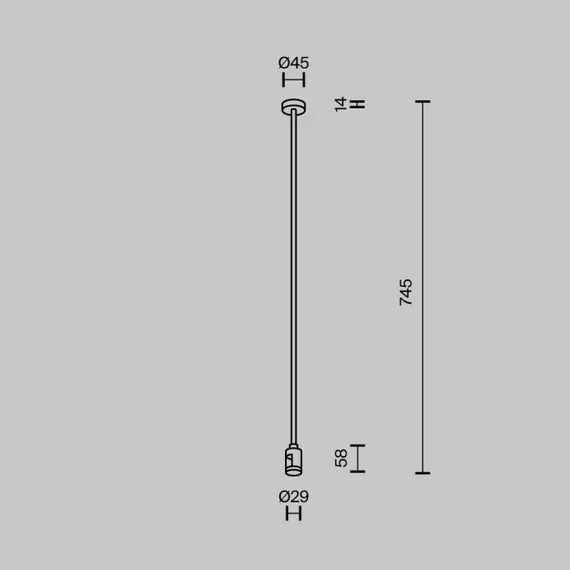 Крепление потолочное Accessories for tracks Flarity TRA159C-S1-B Maytoni