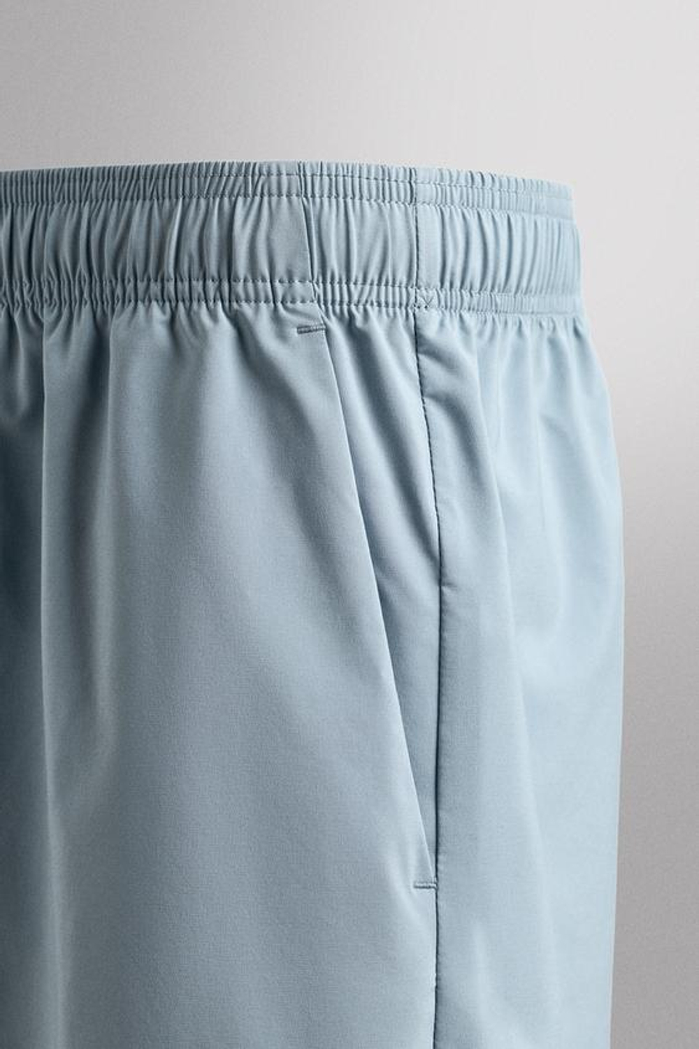 ZARA СПОРТИВНЫЕ ШОРТЫ 9", ГОЛУБОЙ