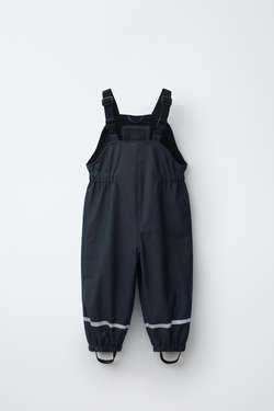 ZARA ПРОРЕЗИНЕННЫЙ КОМБИНЕЗОН WATER RESISTANT, МОРСКОЙ СИНИЙ