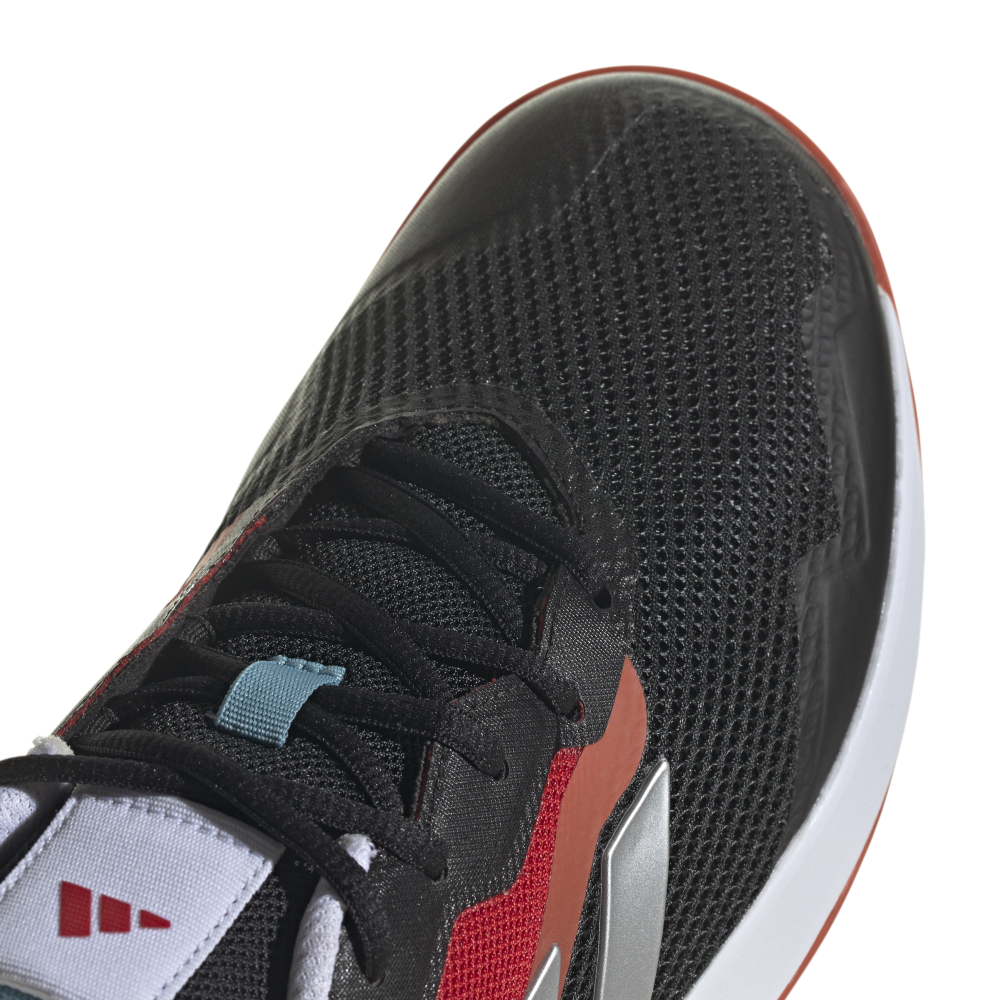 Мужские кроссовки теннисные Adidas CourtJam Control M Clay - core black/cloud white/better scarlet