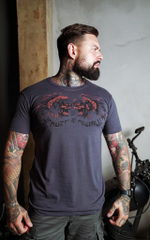 Футболка серая Yakuza Premium 3708