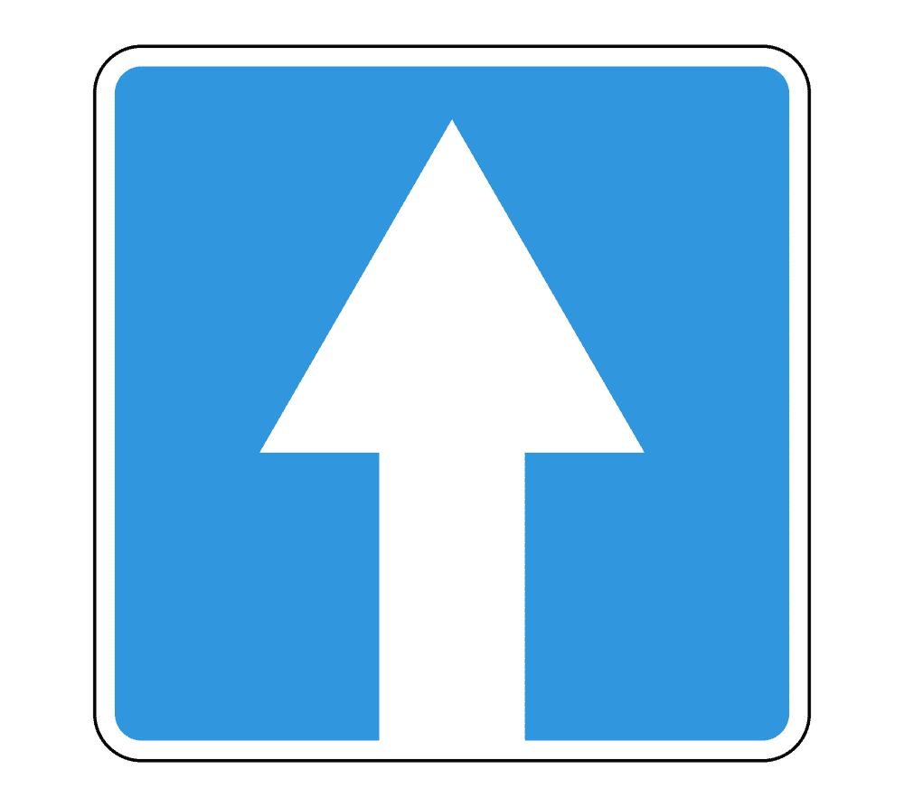 ОДНОСТОРОННЕЕ ДВИЖЕНИЕ: ДОРОЖНЫЙ знак 5.5 — купить | ЗНАКДОРСТРОЙ