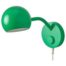 IKEA KORVSNÖRE  (ИКЕА КОРВСНЁРЕ)  -  Лампа настенная LED - диммируемая/зелёная