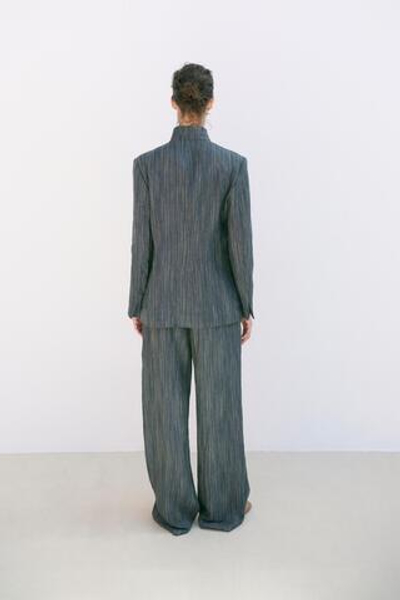БРЮКИ ИЗ ЛЬНА В ПОЛОСКУ — ZW COLLECTION — ZARA
