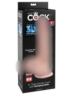 Фаллоимитатор с подвижной мошонкой King Cock Plus 9"Triple DensityCock Pipedream 573221PD