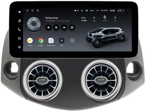 Магнитола для Toyota RAV4 3 2005-2012, Vanguard (рамка LUX 2) - Teyes LUX ONE ROUND монитор 12.3", Android 10, Быстрая, CarPlay, 4G SIM-слот