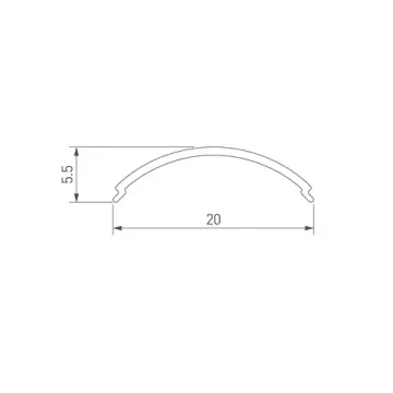 Экран 3м 036044 SL-KANT-H15-3000 OPAL-S белый Arlight
