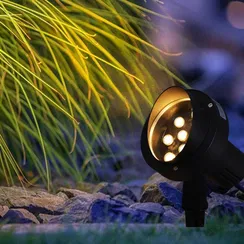 Грунтовый светильник  09401-0.7-001U LED9W BK+WW Reluce