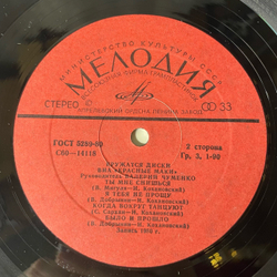 Винтажная виниловая пластинка LP ВИА Красные Маки Кружатся Диски (СССР 1980) Ты Мне Снишься