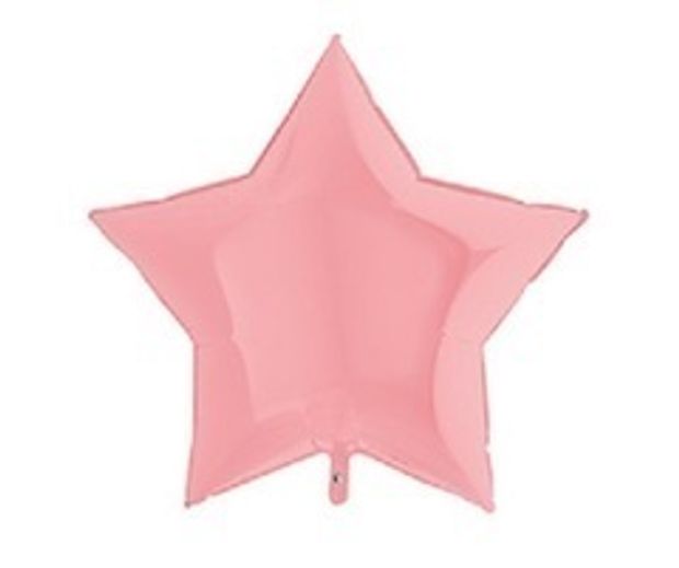 G Шар звезда 36" / 91 см Пастель Matte Pink (матовый розовый) (БГ-150)