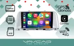 Магнитола для KIA Optima 2016-2020 (серебряная рамка) - Vaycar VA27-0580 на Android 13, Быстрая, 4G SIM-слот