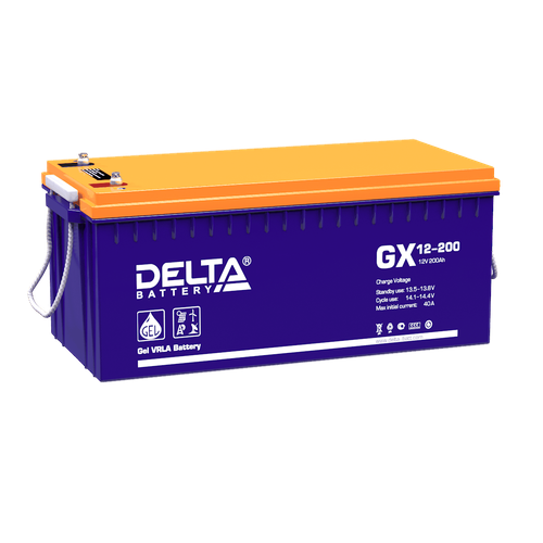 Аккумулятор DELTA GX 12-200 - GEL ( 12В / 200Ач )
