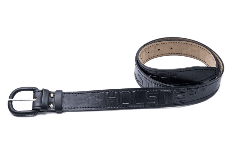 Ремень поясной одинарный Хольстер / кожа / черный