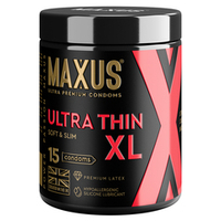 Ультратонкие увеличенные презервативы в железном кейсе Maxus Ultra Thin XL X-Edition 15шт