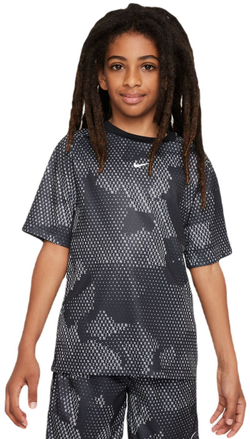 Футболка для мальчика теннисная Nike Kids Dri-Fit Short-Sleeve Top - black/white