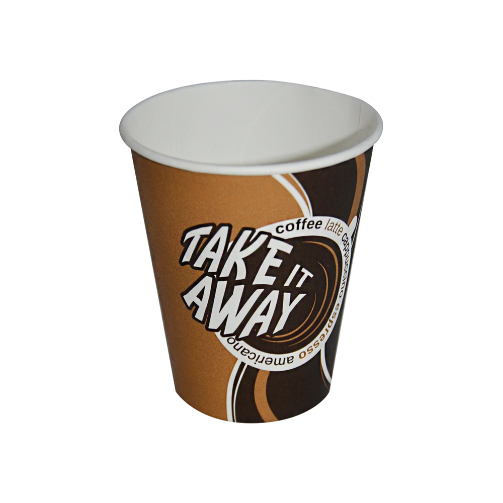 Стакан бумажный 165 мл для горячего Coffee take away 50шт 40/200 ЛП