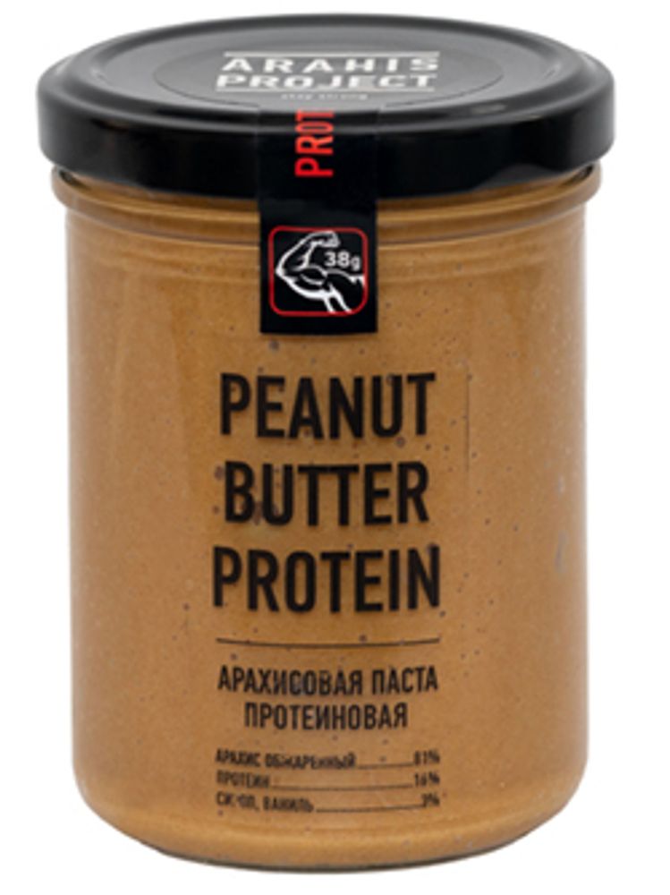 Arahis Project Арахисовая паста протеиновая Protein, 200 г