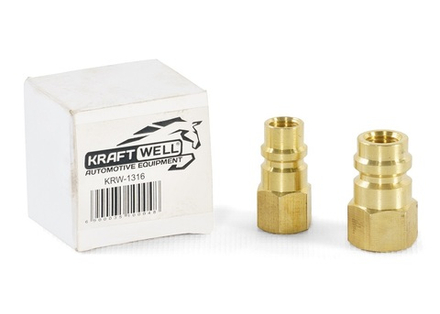 KraftWell KRW-1316 Комплект адаптеров для баллона с фреоном
