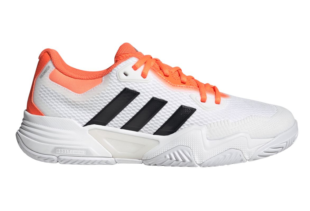 Мужские кроссовки теннисные Adidas Solematch Control 2 M - cloud white/core black/lucid orange