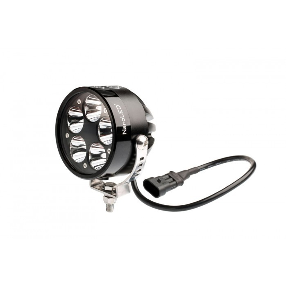 Фары светодиодные NANOLED ULTRA PRO 50W, КРУГЛЫЕ, 5 LED CREE XM-L2, D 90 мм, 2 фары ОДИН режим