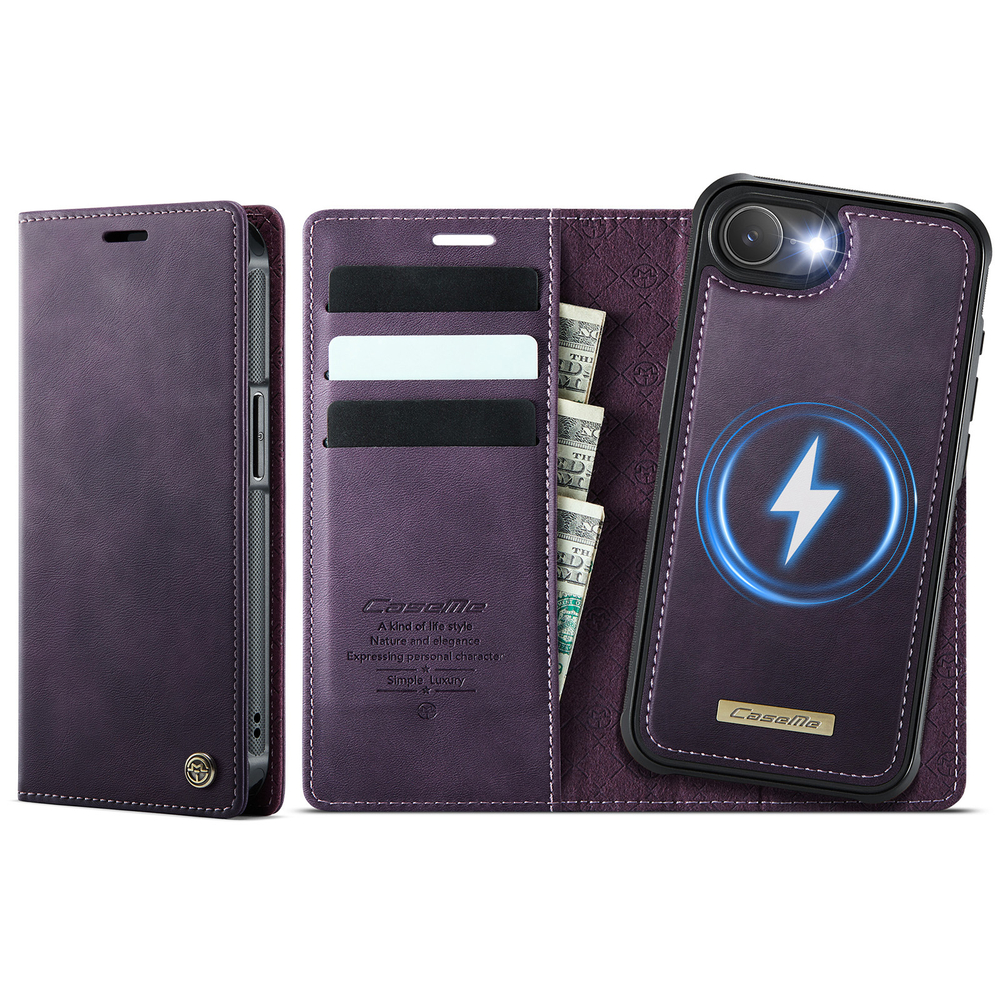 Чехол-кошелек CaseMe 2 in 1 MagSafe iPhone 16E