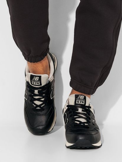 Кроссовки New Balance 574 Leather Black