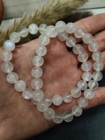 Бусины-браслет лунный камень АА шар гладкий 8,5 мм, 18 см