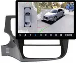 Магнитола для Mitsubishi Outlander 3 2012-2022 (левый руль, рамка 10) - Teyes CC3-2K-360 монитор 13" 2K QLED на Android 10, Быстрая, CarPlay, 4G SIM-слот, 4 камеры в комплекте