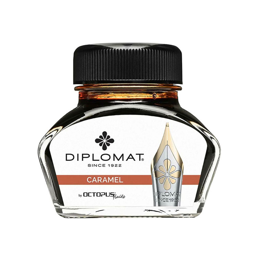 Чернила для перьевой ручки Diplomat Ink-30 карамельно-коричневые (D41001023)