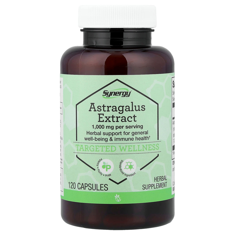 Vitacost, Synergy®, экстракт астрагала, 120 капсул (500 мг в 1 капсуле)