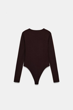 БОДИ С ДЛИННЫМИ РУКАВАМИ ИЗ ПОЛИАМИДА - ZARA