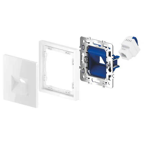 Розетка компьютерная RJ45 Cat 6 Voltum S70 Белый матовый VLS060102