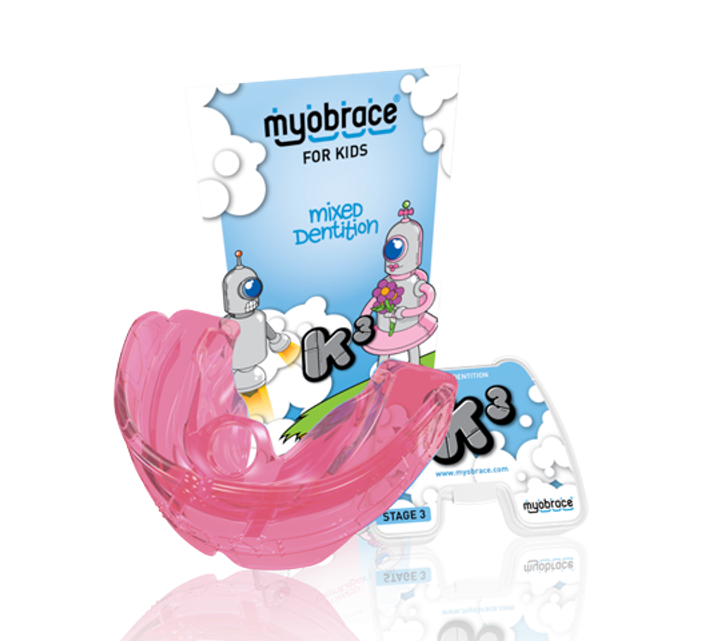 Трейнер Myobrace K3 Medium, розовый (для детей)