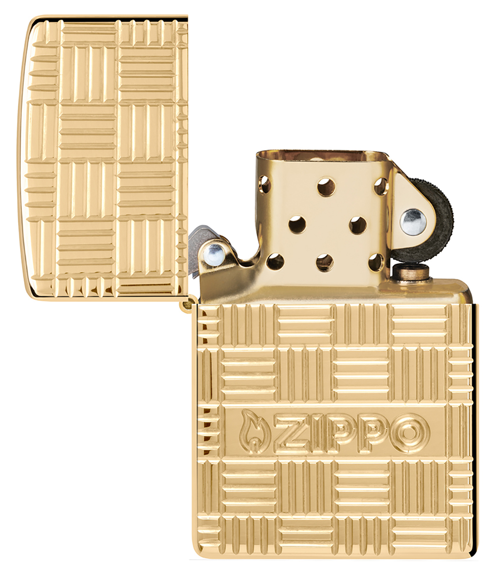 Зажигалка ZIPPO Armor с покрытием Глянцевая латунь | High Polish Brass, латунь/сталь, золотистая, 38